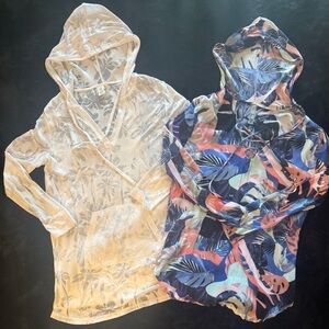 Hobie white and Raisins Blue Swim Coverups